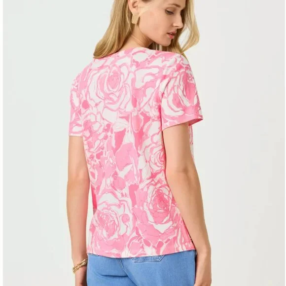 Lilly Pulitzer Clairmont Pearl Knit Top - Confetti Pink Rosanna